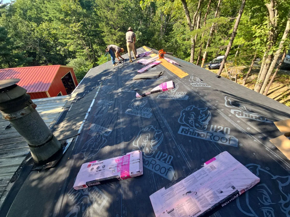 New shingle roof near completion in Gerrardstown, WV