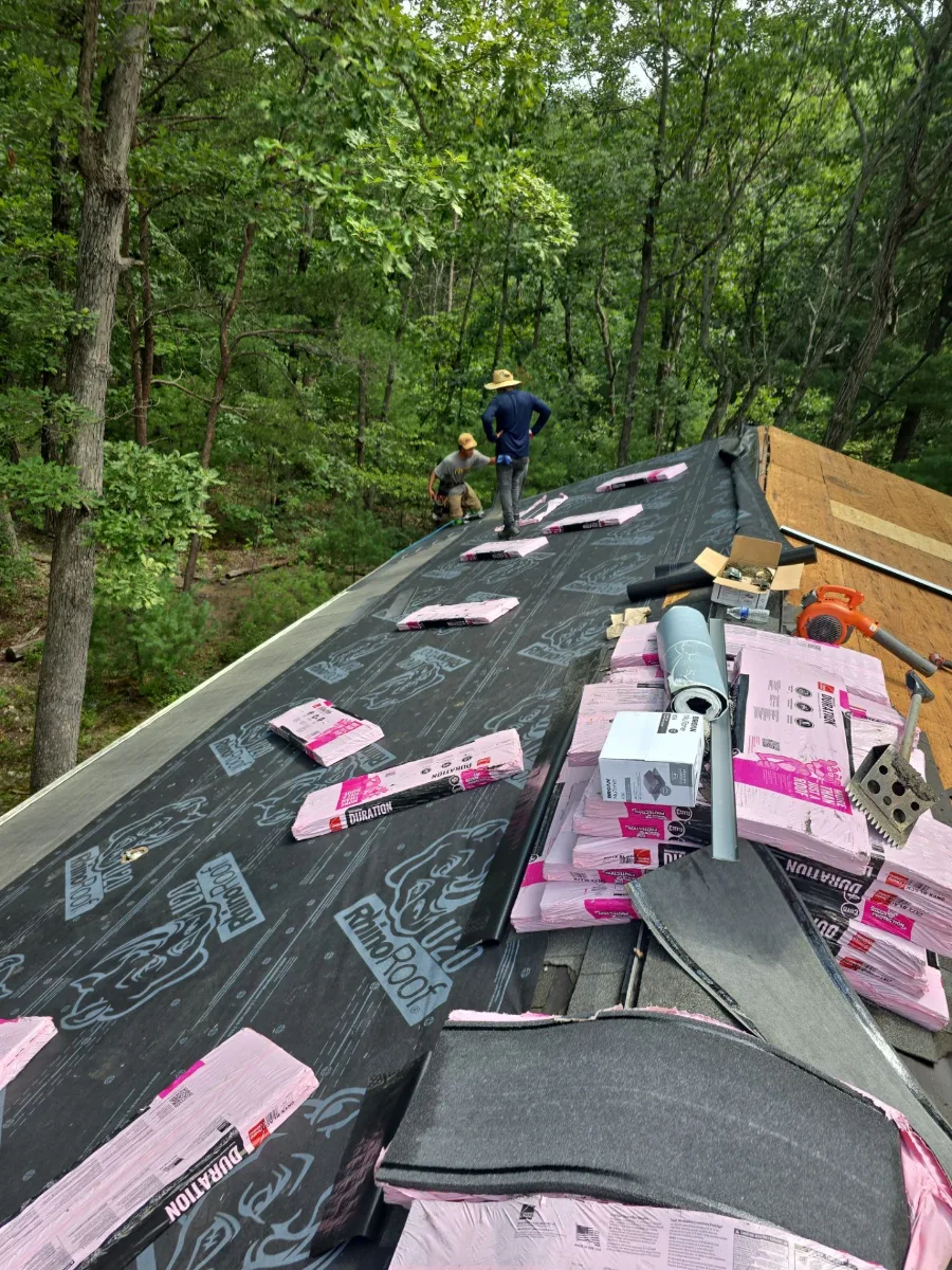 New underlayment and shingles going on in Gerrardstown, WV