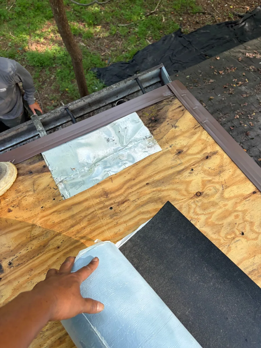 New decking and flashing going on in Harpers Ferry, WV