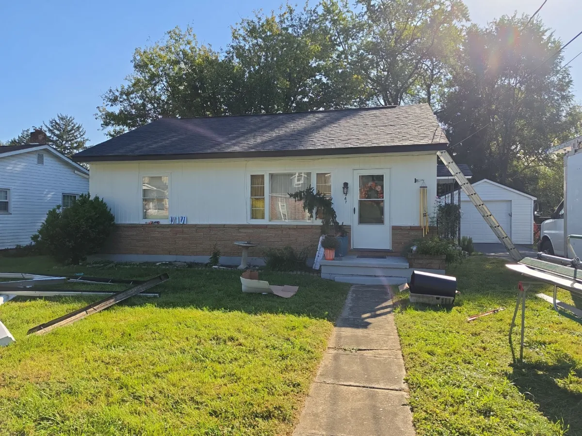 Front of the home with the new roof in Martinsburg, WV