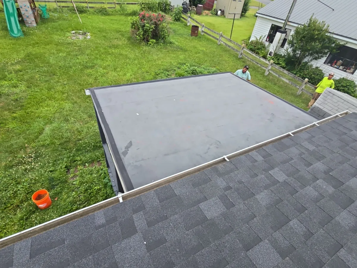 Low-slope rear section after the replacement in Waynesboro, PA
